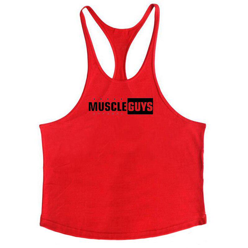 Muscleguys Brand Fitness îmbrăcăminte bodybuilding stringer tank top haine de gimnastică pentru bărbați vestă de antrenament cămașă sport din bumbac fără mâneci