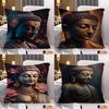 Buddhism Buddha Statue Pillowcase Toon Gift Cushion Cover Bedroom Home Sofa Chair Seat Decor Pillow Case
