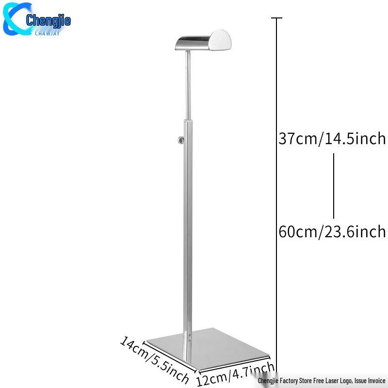 Adjustable Stainless Steel Floor-Standing Bag Display Stand for Women's Bags