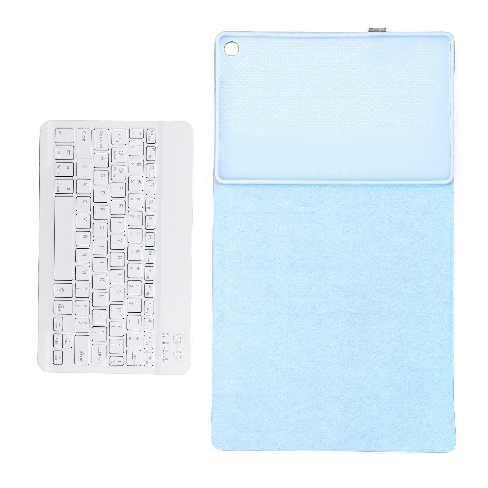 

10.6in Backlit Keyboard Case RGB Detachable Keyboard PU Leather Protective Cover for Tab M10 Plus синий