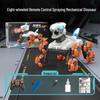 Gesture-Control Dinosaur Stunt Car: 8-Wheel Drift, Spray, Lights & Music Toy