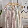French Retro Fringed Splicing Sweet Dress Children's Summer New Thin Temperament Suspender Sleeveless Medium and Long Dress