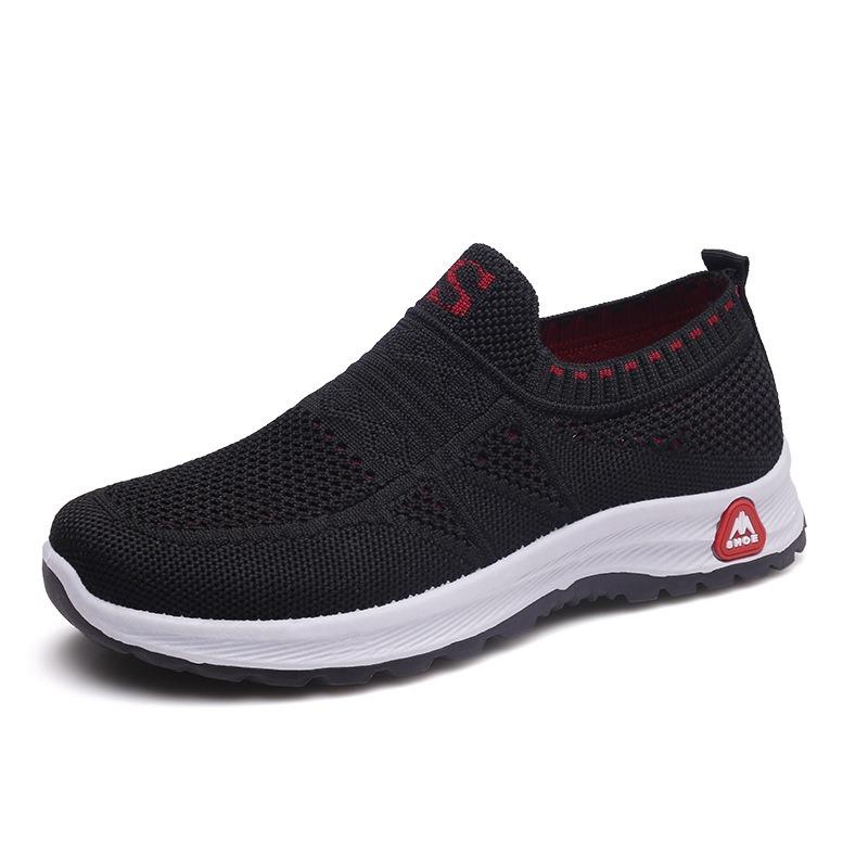 Flying Woven Women's Sports Shoes Men's and Women's Old Beijing Cloth Shoes Women's Single Shoes Fashion Casual One-pedal Mother Shoes