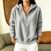 Women's Double-Sided Zip Neck Hoodie Casual Fall Winter Sweatshirt for Commute