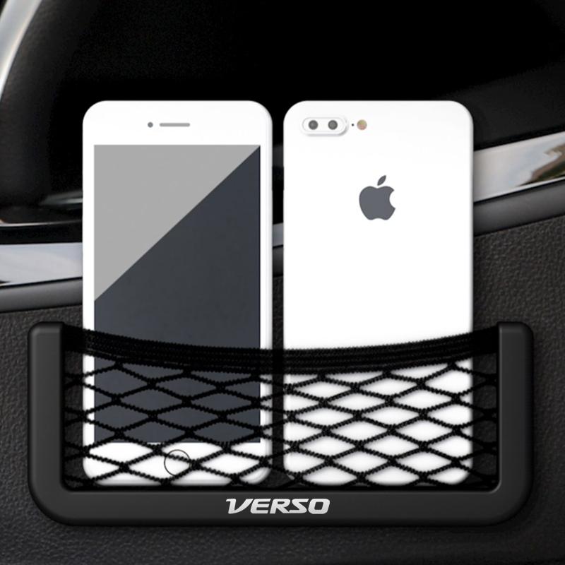 For Toyota Verso 2009 2010 2013 Car Storage Net Bag Phone Holder Pocket Organizer Accessories