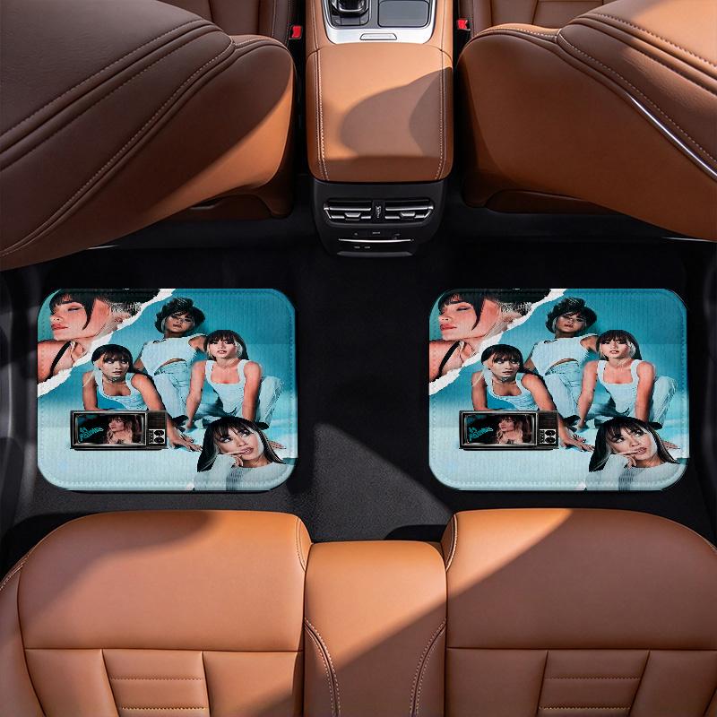 Aitana Black Car Floor Mats Full Coverage All-Season Car Mats XPE Non-Slip Wear-Resistant Mats Suitable SUV Interiors Textured Carpets