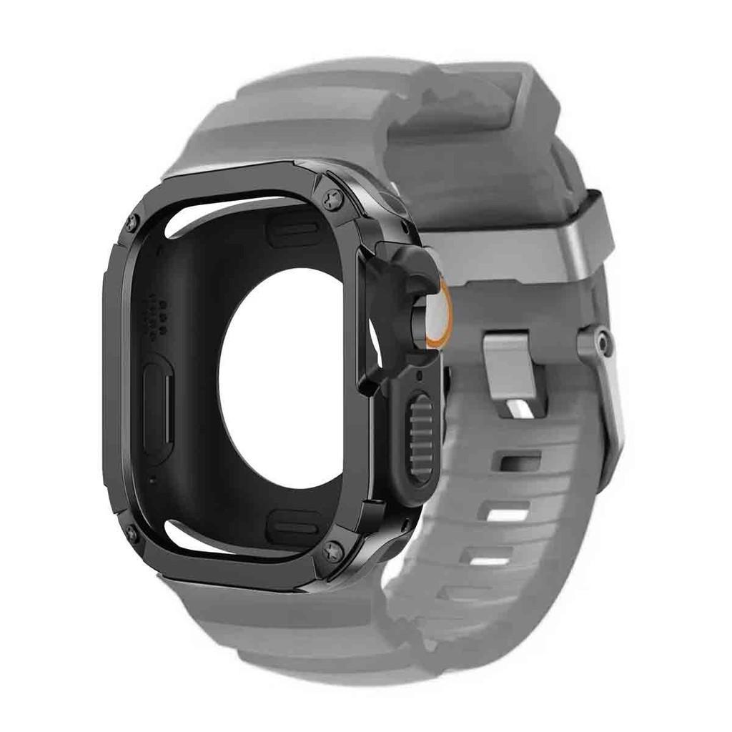 Silicone Strap+TPU PC Case For Apple Watch Ultra 3 2 1 49mm for iWatch Series 11 10 46mm band for Iwatch 9 8 7 6 5 4 45mm 44mm