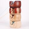 Wooden Yarn Bowl Knitting Yarn Bowls with Holes Crochet Bowl Holder Handmade Yarn Storage Bowl for DIY Knitting Crocheting