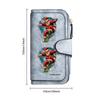 Funny Santa Skateboard Print Long Wallet Fashion Casual Card Holder Portable Purse for Daily Use