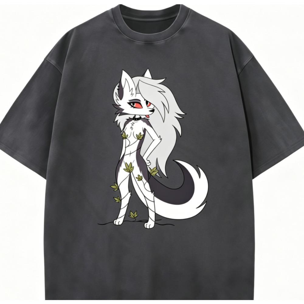 Helluva Loona Anime Milovník Praná Tričko Celoroční oblečení vysoká kvalita osobnost Oblečení Velikost Plus Unisex Nový Model Pár triček