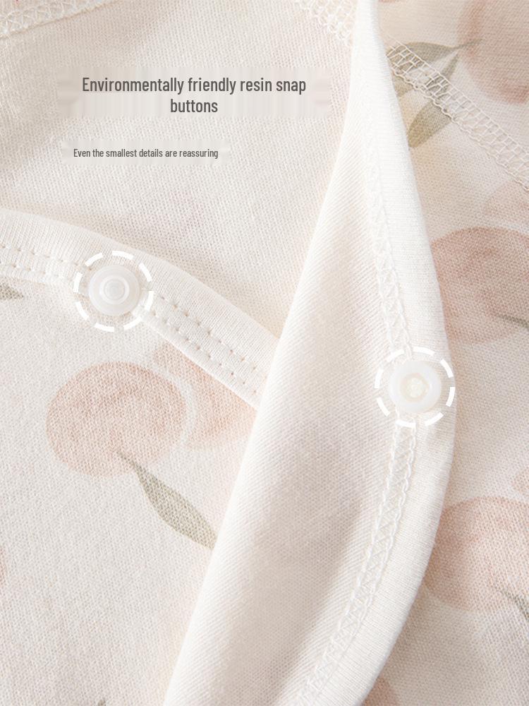 Butterfly Baby Bodysuit: Pure Cotton Newborn Jumpsuit for Spring & Autumn - Cute Crawling Outfit