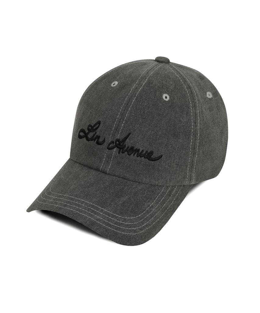 Linebinyu Pigment Ball Cap - Gray (Black)
