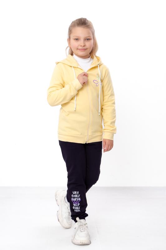Girls' Warm Tracksuit – Zip-up Hoodie and Sporty Pants Set, Demi-season 6018-023-33-5 HC