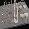 Mary European and american metal oval lace waist chain - minimalist chic, trendy, and versatile belt