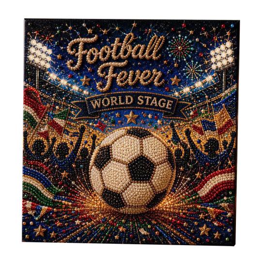 Football Stadium Pearl Painting Kit DIY Soccer Ball E