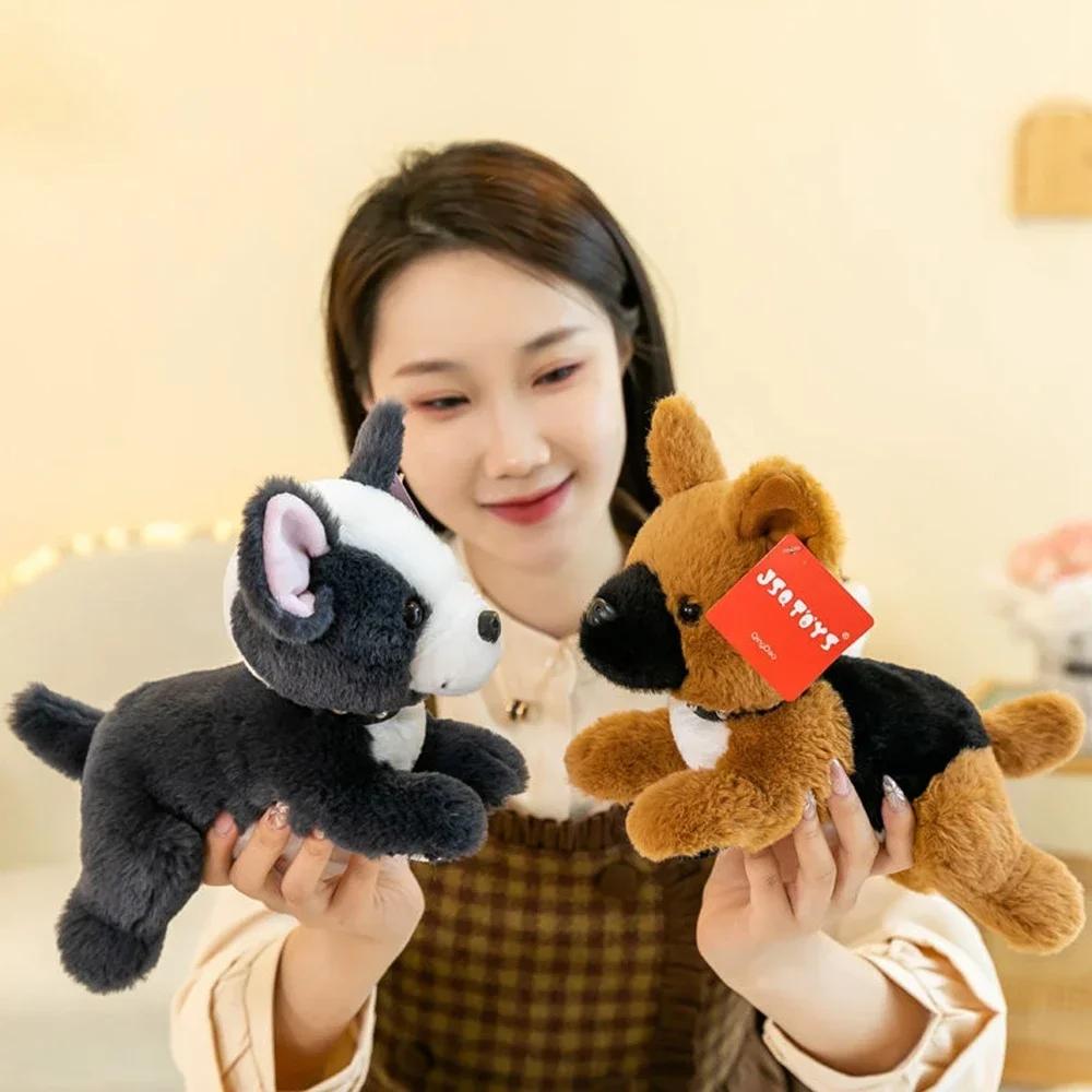 30CM Funny Party Dog Plush Toy Corgi Bulldog Husky Cute Super Soft Birthday Gift Doll Send Friends Kids Festive Decoration