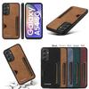 Retro Card Solt Case for Samsung Galaxy S24 S25 Ultra S23 FE S22 Plus A15 A25 A35 A14 A24 A34 A54 A13 A23 A33 A53 Leather Cover
