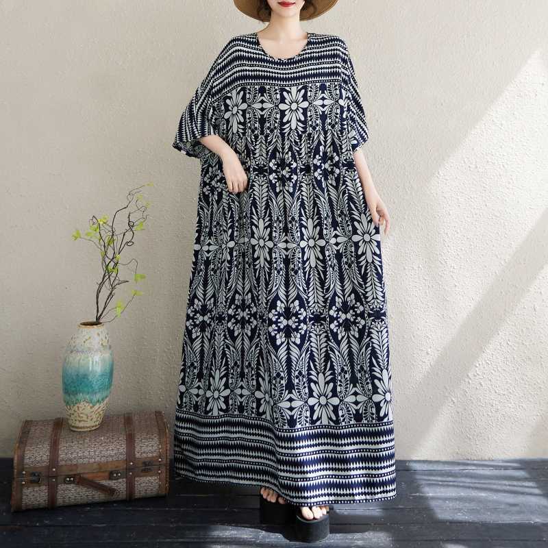 New Women's Loose Bohemian Artistic Dress
