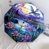 Butterflies Flowers Automatic Umbrella - Suitable Travel Outdoor Portable Umbrella Birthday Gift Daily Essentials