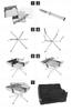 MAGNA Fire BBQ and Fire Compact and Made In Includes Storage Case and Grilling Rack with FG Hangers and FG Pot Unit Grill, Stove, Pit, 2-in-1,