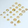20/50PCS 18K Metal Gold Plated Hollow Flower Bead Caps Filigree Loose Spacer Caps for Earrings Bracelet Jewelry Making Supplies