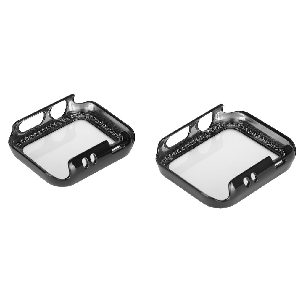 Protecteur de Boîtier de Montre Brillant Bling Couverture de Boîtier de Montre Protecteur d'Écran pour Montre-Bracelet IOS Série 3