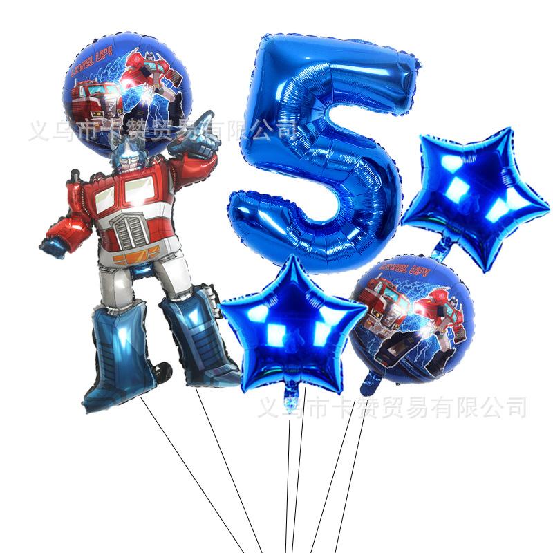 6 ks fóliové balónky narozeninový motiv Party dekorace Potřeby pro miminko Chlapecké děti Hračky Air Globos
