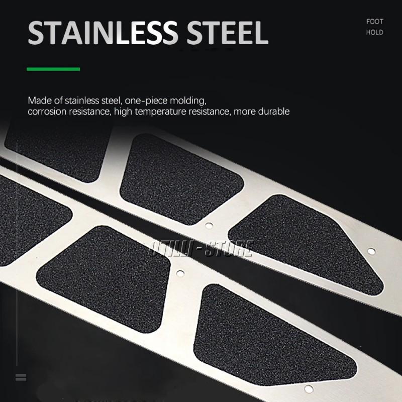 Stainless Steel Footrest Pad Cover Honda Forza 350 NSS350 Motorcycle Anti-Slip Pedal Mat Decorative Upgrade