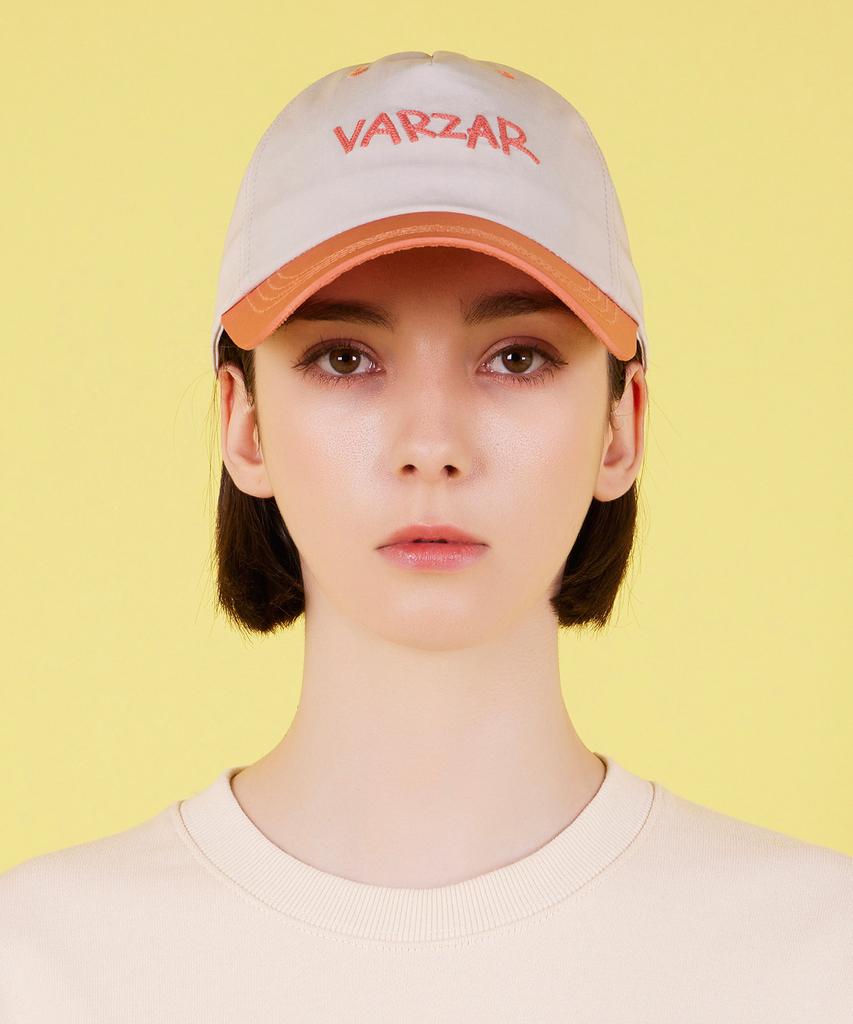 Bajal Scribble Two-Tone 5-Panel Cap Beige/Orange