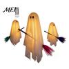 Hanging Ceiling Party Accents 3 Pcs Halloween Ghost Decorations, Spooky with Broom, Outdoor Seasonal Supplies Large Flying White for Tree Porch