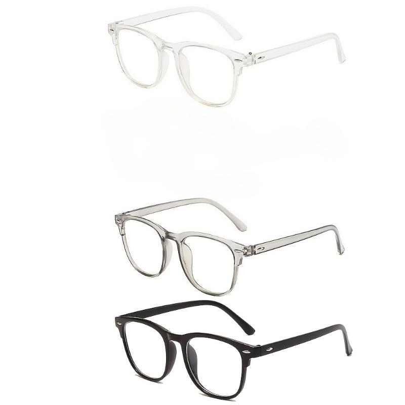 

3PCS Fashion Academy Flat Light Glasses Suitable for Men and Women s Daily Wear Work and Leisure Plain Decorative Glasses