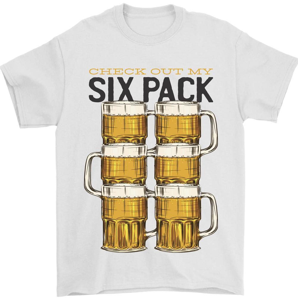 

Футболка унисекс Checkout My Alcohol Six Pack с забавным пивом