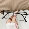 Anti Blue Light Glasses Triangle Frame Metal Frame Eyewear Vintage Glasses Ultra-light Fashion Spectacles Glasses For Accessory