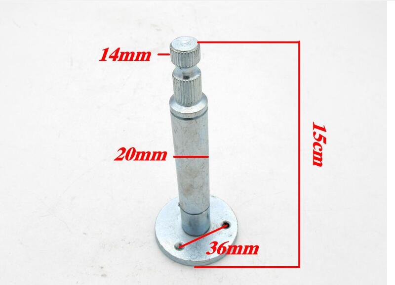 Steering Wheel Gear Rack Shaft Tie Rod Assembly Adjustable Shaft Hub Stub Axle for Go Kart Golf Cart ATV Buggy