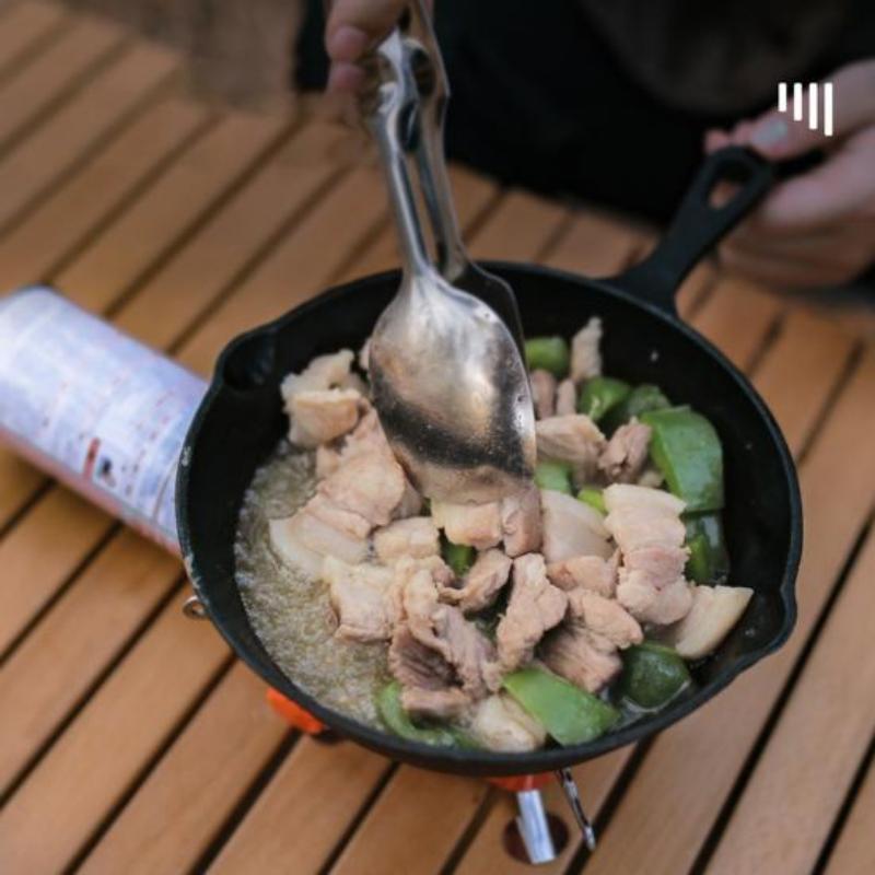 1 Set Stark kompatibler Herdbrenner Anti-Rutsch-Halterung Nicht verformbares quadratisches Gas-Camping-Werkzeug zum Kochen im Freien