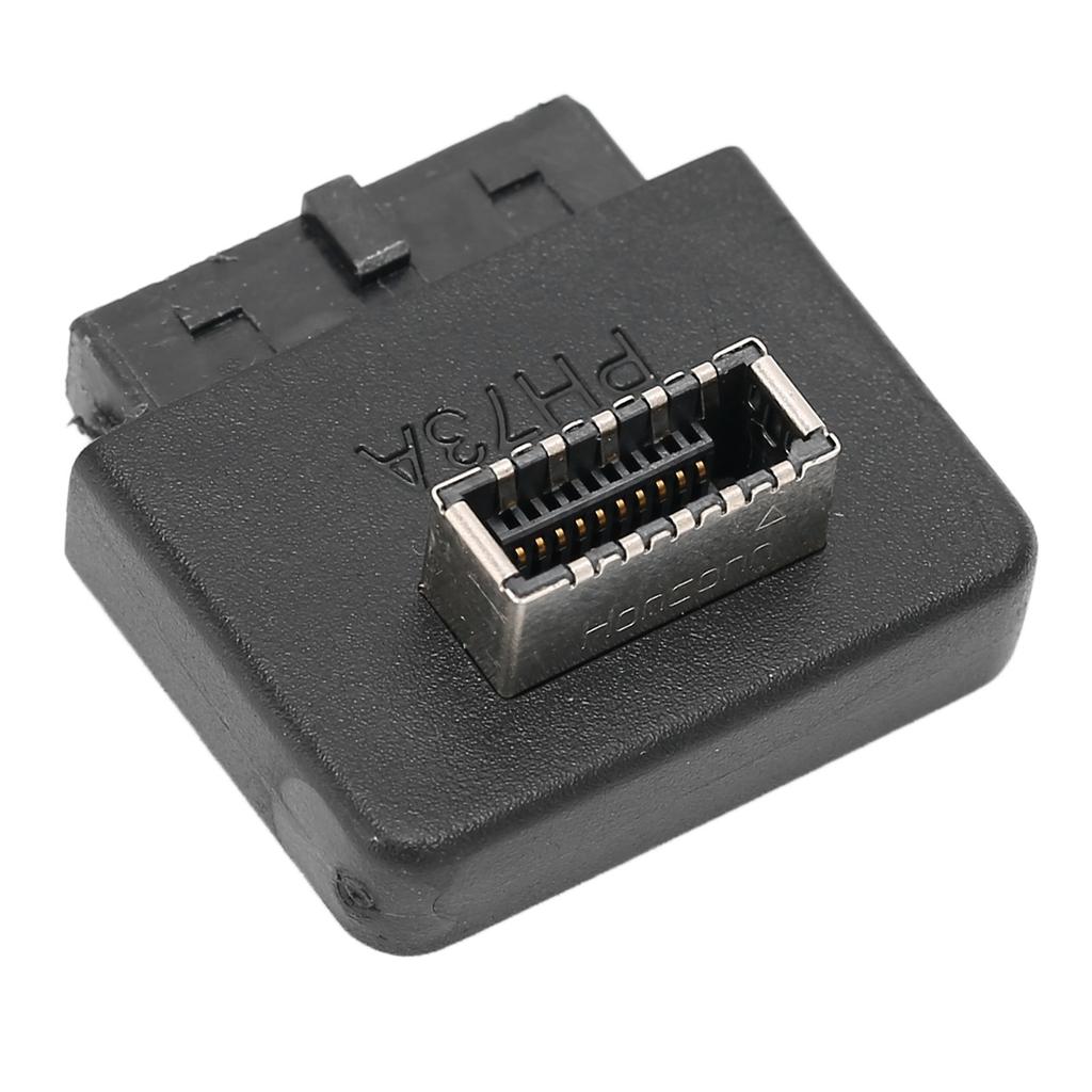 USB Front Panel Adapter 90 degrees  ABS Wide Applicability USB3.0 20pin to TYPE E Header Adapter for Mainboard