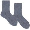 Esthetic Size Socks, Moisturizing, Two-Place Type, Gray, 22.0-25.0cm