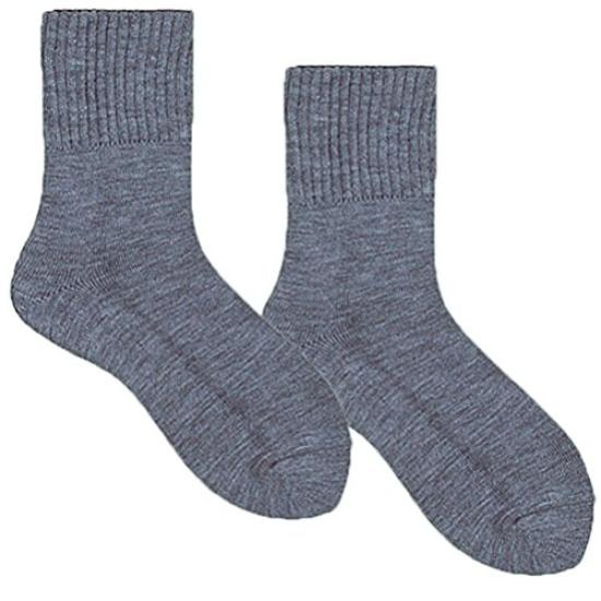 Esthetic Size Socks, Moisturizing, Two-Place Type, Gray, 22.0-25.0cm