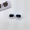 2026 New Square Cut Edge Children's Polygonal Wide Leg Sunglasses, Baby UV Resistant Sunshades