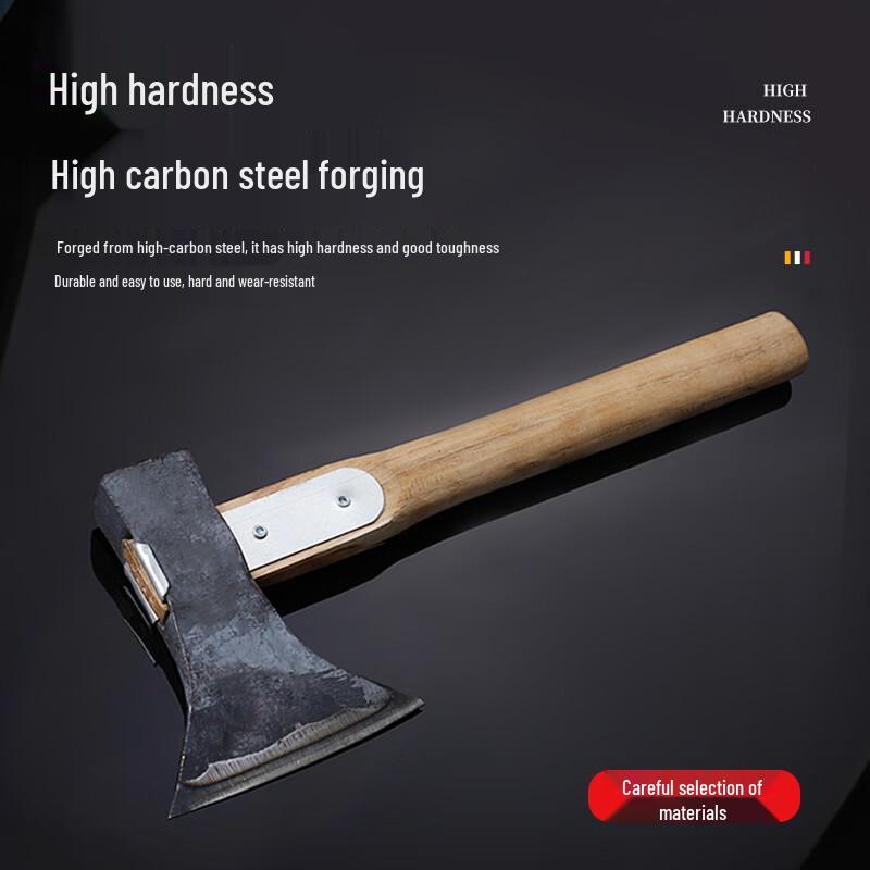 Reinforced Sharp Forged Green Steel Camping Axe