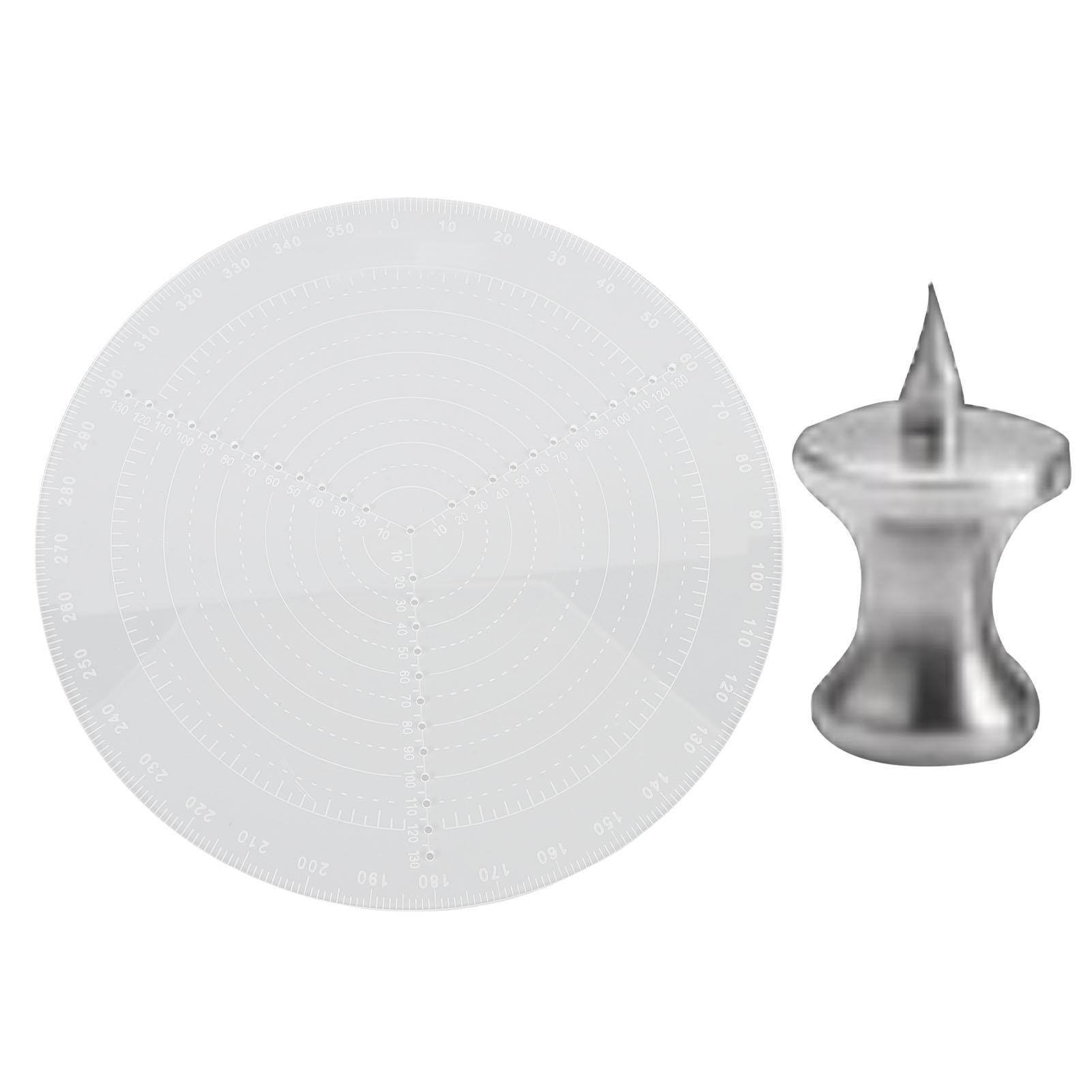 

Круглый Центроискатель 300мм 11.8дюймов Многофункциональный Прозрачные шкалы Портативный Центроискатель для Деревообработки Искусства Ремесла