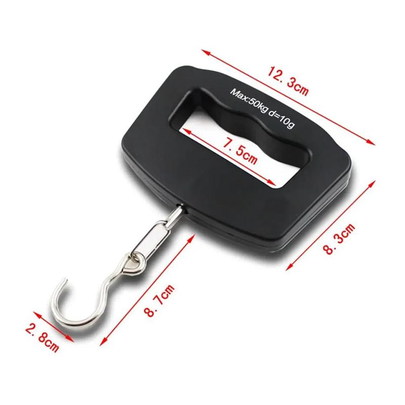 Electronic 50Kg 10G Hanging Scale Lcd Kitchen Digital Scale Backlight Fishing Weights Pocket Scale Travel Luggage Scales