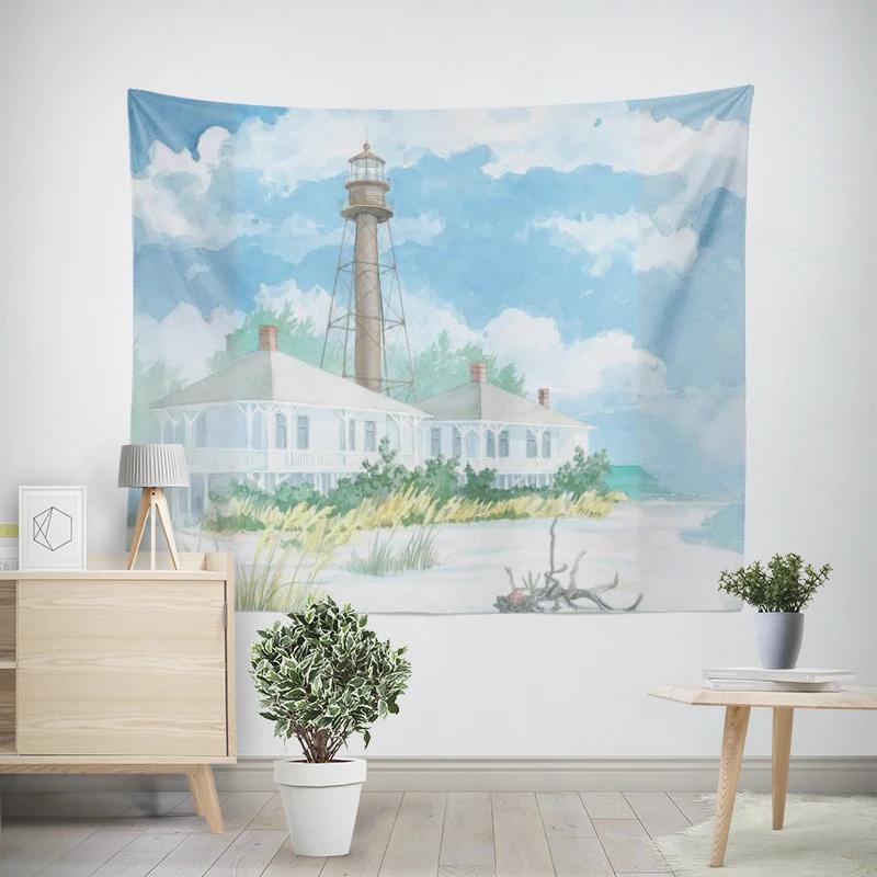 Modern Wall Decoration Aesthetics Home Hawaii Tapestry Rural Nostalgia Hanging Large Fabric Autumn Bedroom Hanging Fabric