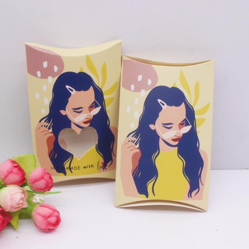 10pc 12.5x8x2cm new gift bags, pillow boxes, paper party matching packaging, jewelry bags