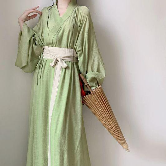Chinese Original Hanfu Women's Hanfu Suit In Jin Dynasty Style