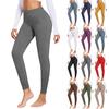 Women's Fashion Fleece-Lined High-Waisted Shaping Yoga Trousers Warm And Soft Sports Fitness Trousers Thermal Trousers