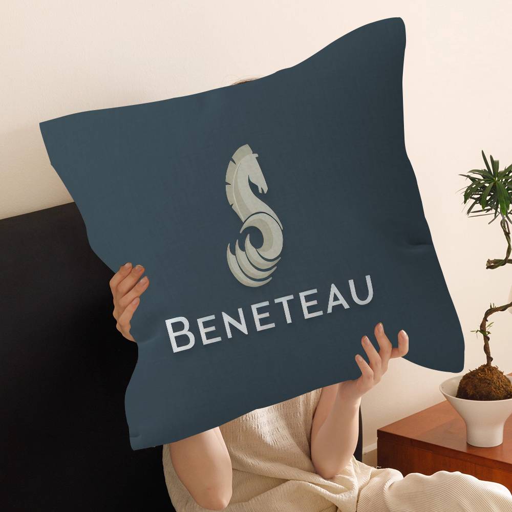 B-BENETEAU logo Pillow Anime Pillow Sofa Bed Head Pillow Cover Cushion Cover 45x45 cm Fashion