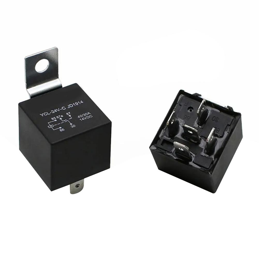 40A Normally Open Waterproof Relay Essential Component for Automotive Lighting and Fan Control in DC 12V/24V Vehicles
