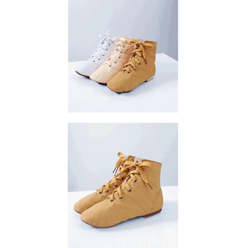 Shoes Canvas Jazz Dancing Shoes Ankel Length Dance Boots Split Sole Shoes Girls Kids Adults Children China