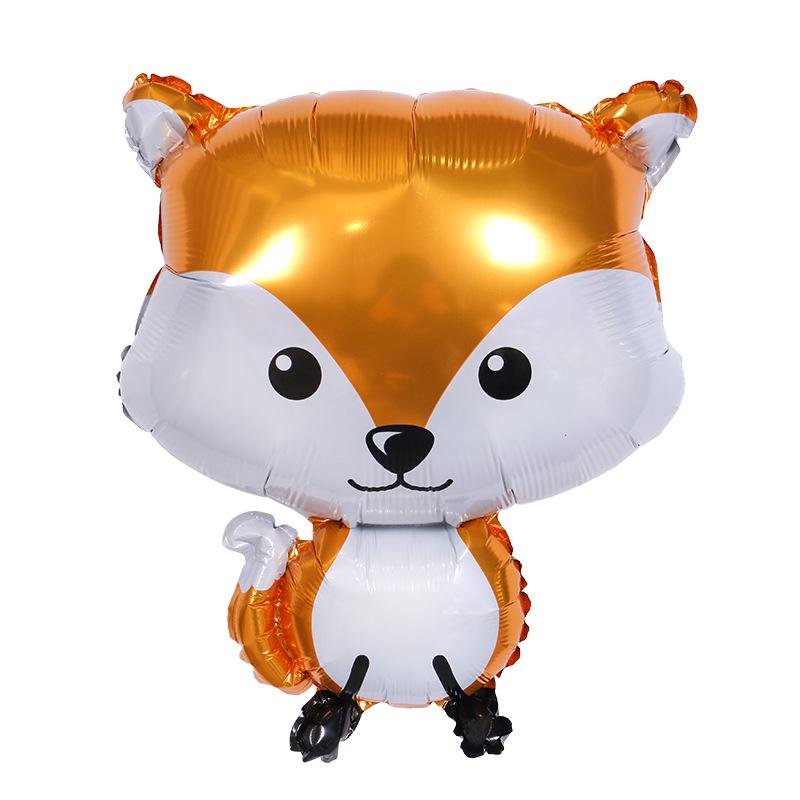 

Мультяшные воздушные шары с лесными животными: Еж, Енот, Белка, Кролик - Фольгированные украшения для вечеринки в джунглях